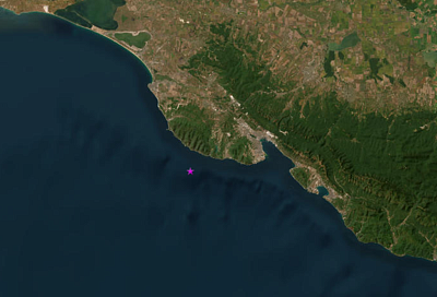 Землетрясение магнитудой 3,7 произошло в акватории Черного моря неподалеку от Анапы и Новороссийска