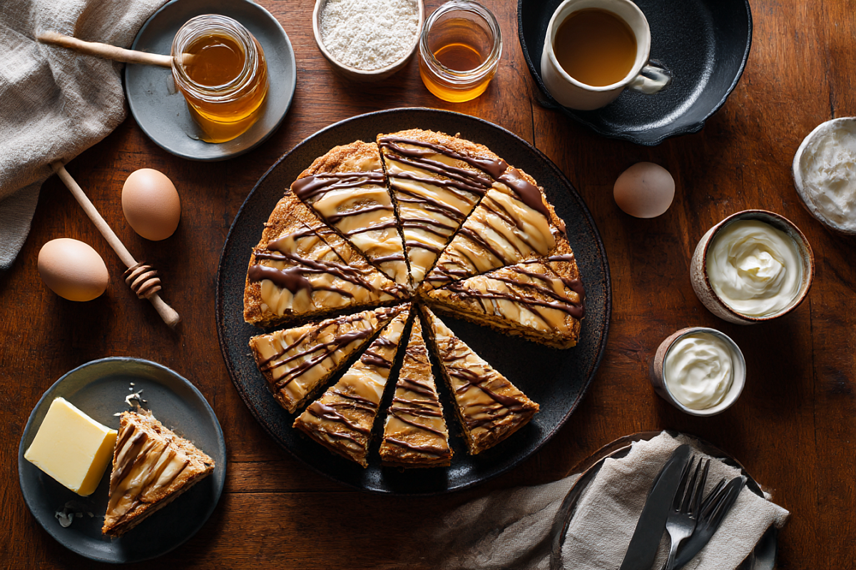 Медовый торт на сковороде: быстрый десерт без духовки