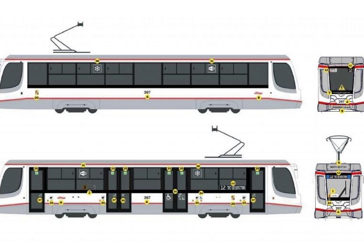В Краснодаре общественный транспорт оформят в едином стиле