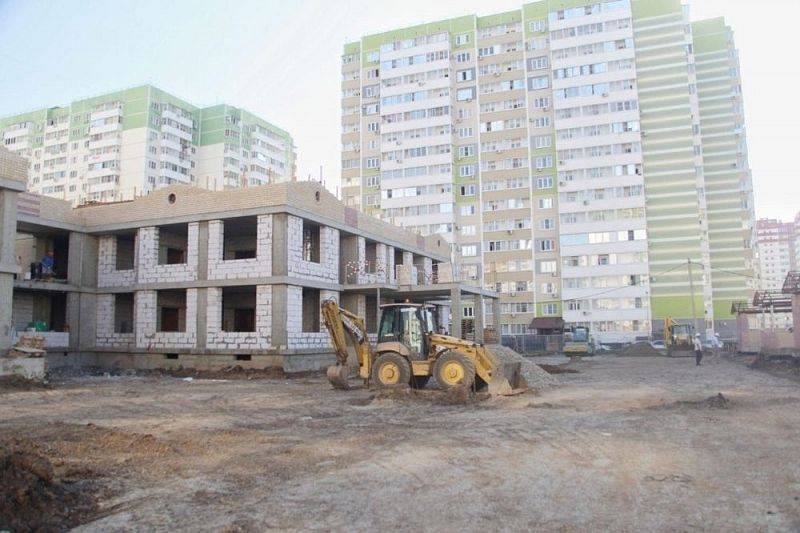 Строительство нового детского сада в Восточно-Кругликовском микрорайоне Краснодара завершат к концу 2020 года