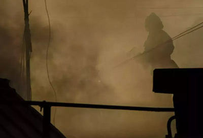 Возгорание произошло на нефтебазе в пригороде Тихорецка из-за падения обломков БПЛА 