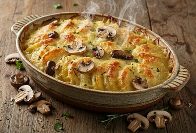 Картофель по-французски с грибами: праздничное блюдо без лишних хлопот