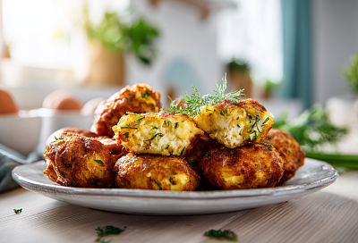 Оладьи с рыбой и яйцом: сочные, нежные и очень вкусные на завтрак за 10 минут