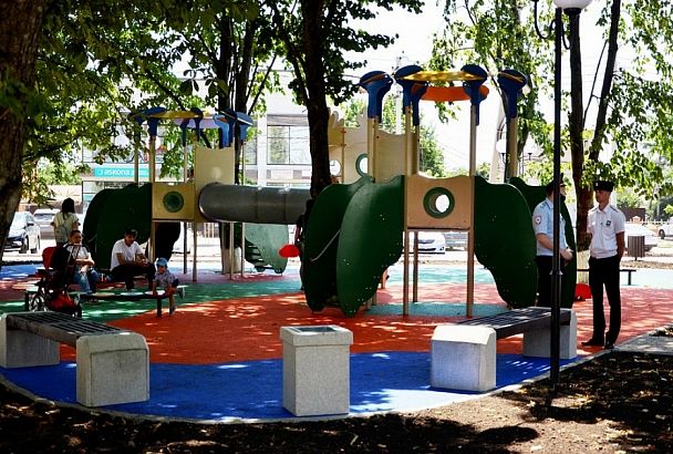 В Курганинске благодаря нацпроекту «Жилье и городская среда» появился новый парк