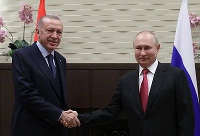 Встреча Владимира Путина с Реджепом Тайипом Эрдоганом в Сочи продлилась около трех часов