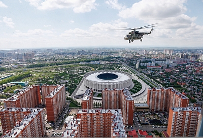 В Краснодарском крае прошли генеральные репетиции воздушных парадов в честь 9 Мая