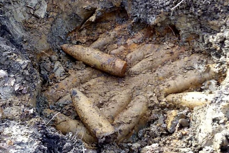 В Краснодарском крае обнаружен схрон боеприпасов времен Великой Отечественной войны