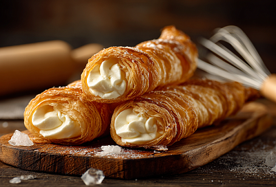 Слоёные трубочки с кремом, которые тают во рту и исчезают со стола за минуту