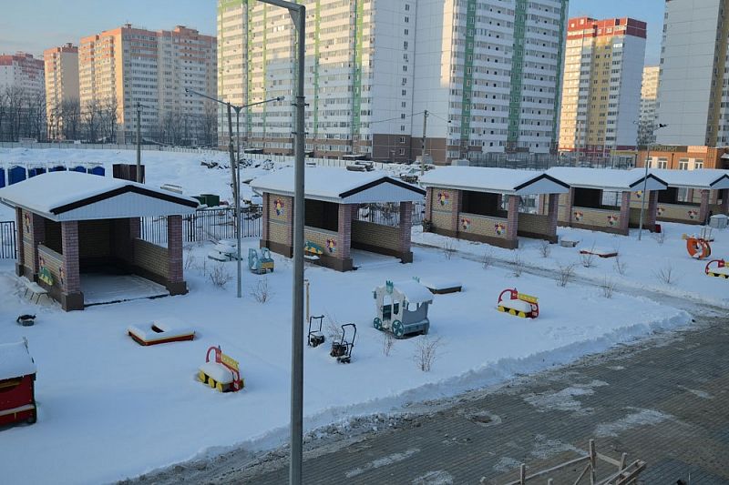 Один из самых больших детских садов Краснодара построили на три месяца раньше срока