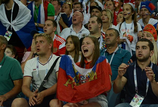 Матч сборных России и Хорватии в Сочи стал самой популярной трансляцией во время ЧМ
