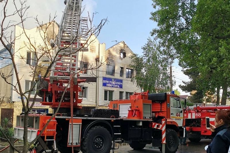 Пожар в частной гостинице в Анапе потушен