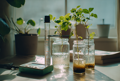 Влияет ли тип воды на укоренение черенков: эксперимент 4 недели