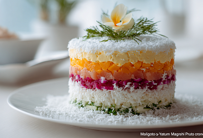 Готовлю «Селёдку под снегом» с яблоком и плавленым сыром – на праздничном столе её всегда съедают первой