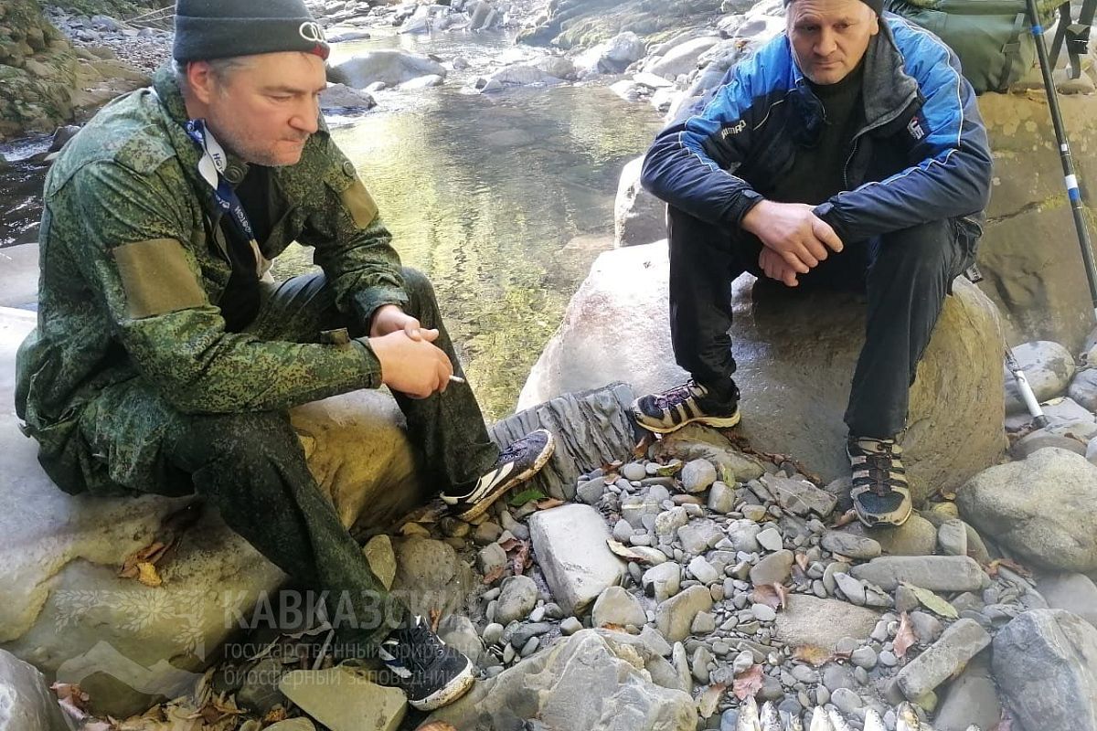 В Кавказском заповеднике задержаны браконьеры с уловом речной форели