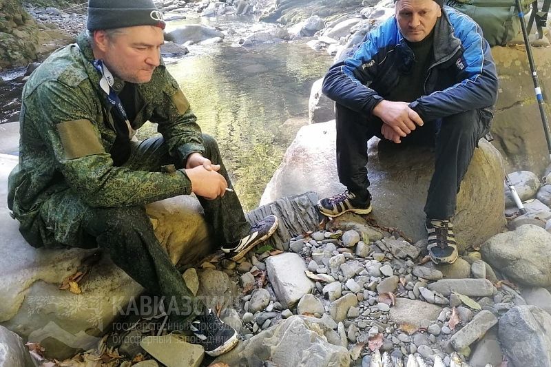 В Кавказском заповеднике задержаны браконьеры с уловом речной форели