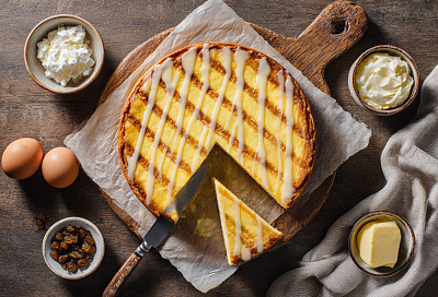 Легендарный краковский сырник с решёткой и нежной творожной начинкой