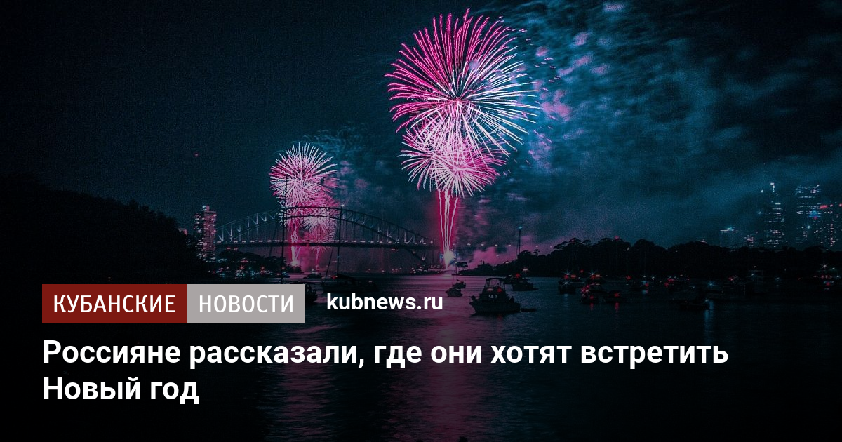 Россияне Рассказали Где Хотят Встретить Новый Год