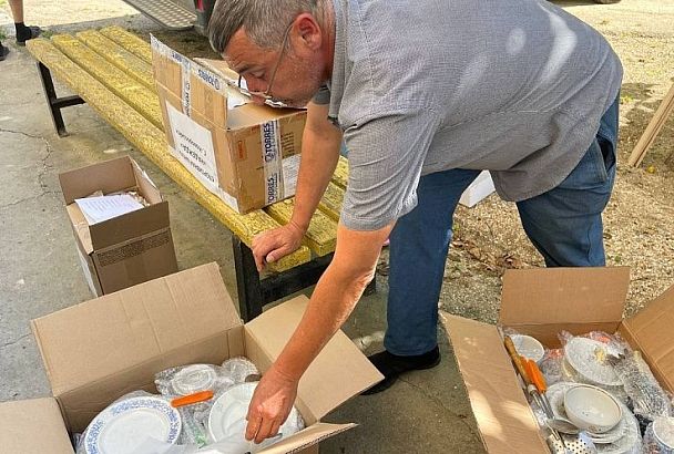 Пункты временного размещения в Херсонской области получили гуманитарную помощь от новороссийцев