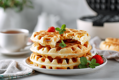 Венские вафли в вафельнице: хрустящие снаружи, воздушные за 20 минут