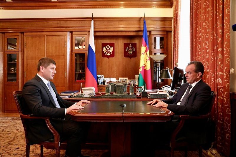 Губернатор Вениамин Кондратьев предложил Андрею Алексеенко участвовать в конкурсе на пост мэра Краснодара