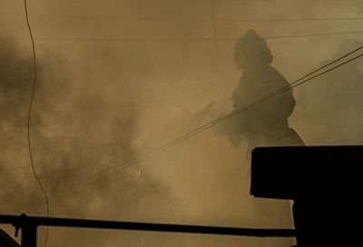 Пожар вспыхнул на территории воинской части в Приморско-Ахтарском округе