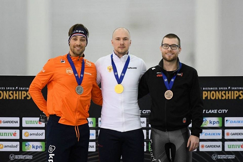 На чемпионате мира по конькобежному спорту представители Краснодарского края завоевали четыре медали