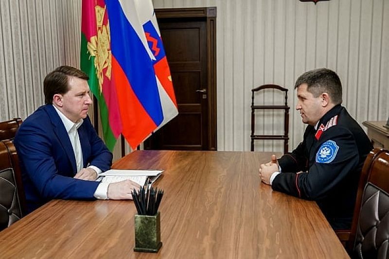 Алексей Копайгородский и Александр Власов обсудили вопросы развития казачества и спорта в Сочи
