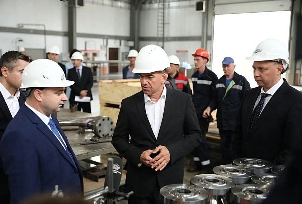 Губернатор Кубани Вениамин Кондратьев посетил производство для нефтяной промышленности в Абинском районе