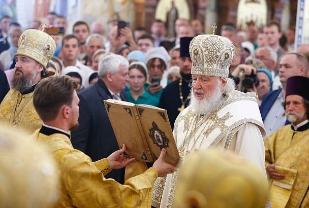 Патриарх Московский и всея Руси Кирилл освятил храм святого равноапостольного князя Владимира в Анапе