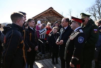 Глава Кубани Вениамин Кондратьев осмотрел новый военно-патриотический центр им.   Казанцева