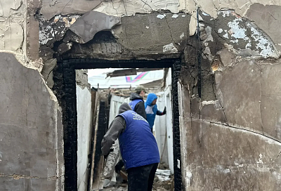 В Новороссийске продолжается ликвидация последствий атаки БПЛА