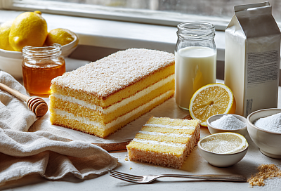 Торт с медовым коржом без яиц и молока: мягчайший, как «нежный медовик»
