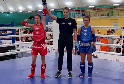 Юная краснодарка Бэлла Зуева выиграла кубок Краснодарского края по тайскому боксу