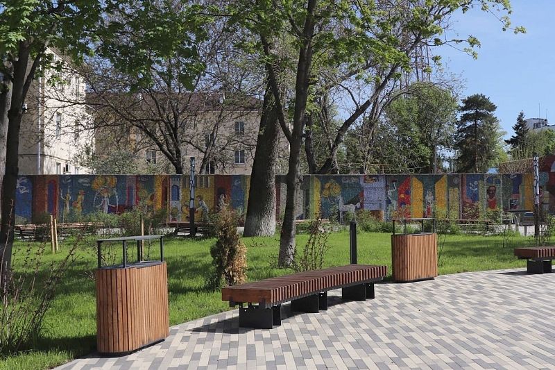За все время участия Тихорецкого района в проекте «Формирование комфортной городской среды» здесь были обновлены девять общественных пространств и две дворовые территории.