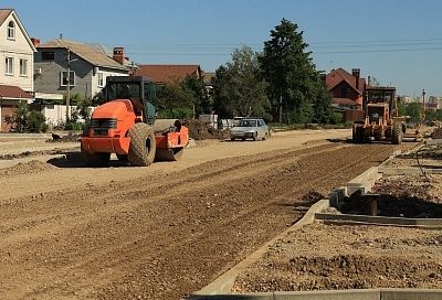 Первый этап реконструкции улицы им. Есенина в Краснодаре завершат к концу года