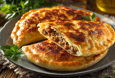 Самые сочные чебуреки по старинному рецепту 1937 года: пузырьки, бульончик и хрустящая корочка