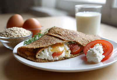Добавляю ложку творога в овсяноблин — и он становится таким нежным, что можно есть губами!