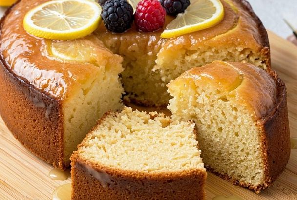 Простой рецепт лимонного кекса из серии «когда гости на пороге». Получается воздушным как облачко