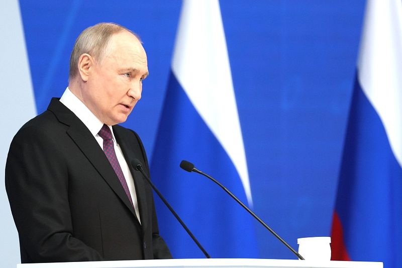 Путин обратился к россиянам перед голосованием на выборах президента РФ