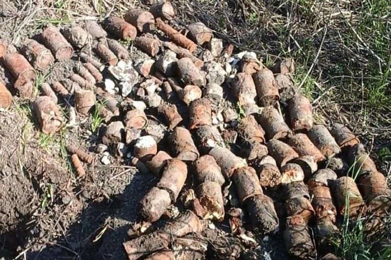 В Краснодарском крае обнаружили более 80 боеспособных минометных снарядов времен войны