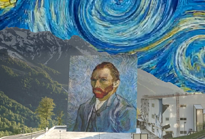 Самый большой в мире портрет Ван Гога рисуют в горах под Сочи