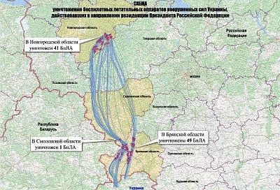 В Минобороны РФ раскрыли детали отражения беспилотной атаки ВСУ на резиденцию Путина в Новгородской области