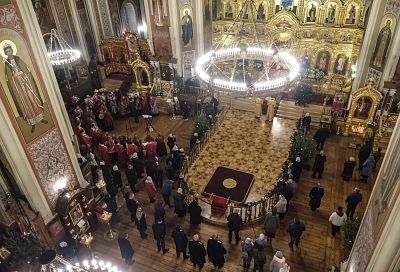 Рождество на Кубани: главное праздничное богослужение прошло в Свято-Екатерининском кафедральном соборе Краснодара