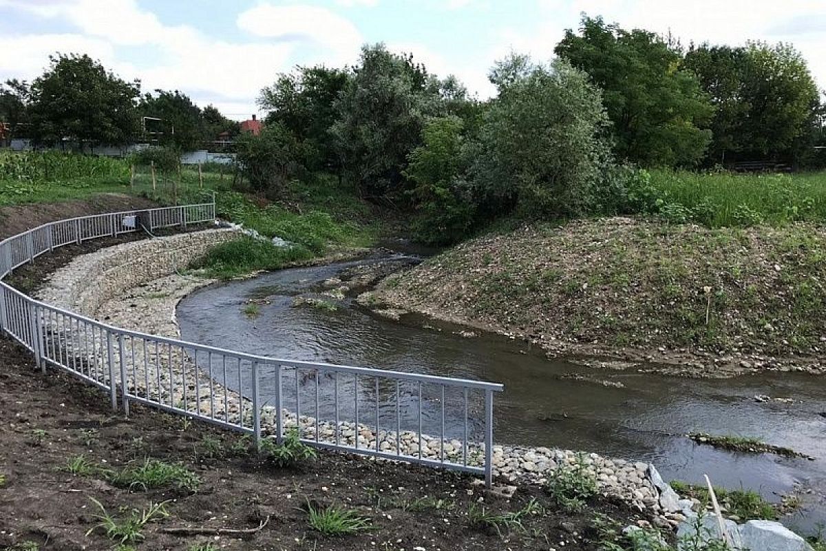 В Краснодарском крае укрепили берега реки Кукса