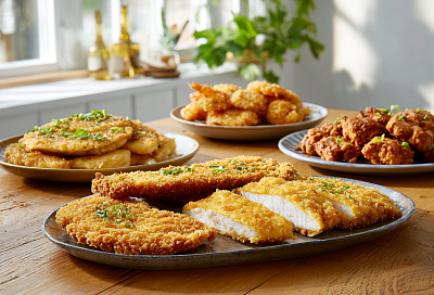 Разные панировки для мяса и рыбы — когда брать крахмал, а когда сухари  