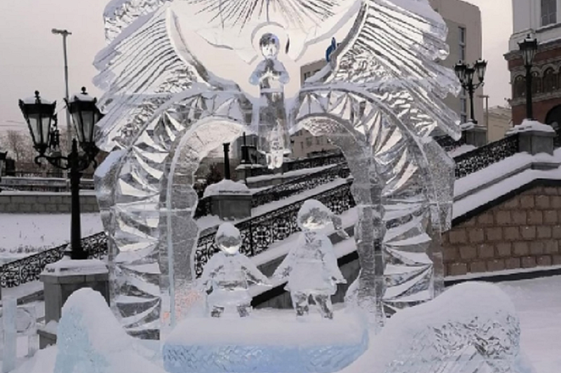 Супруги Корольковы из Сочи вышли в финал конкурса ледяной скульптуры Olkhon Ice Fest