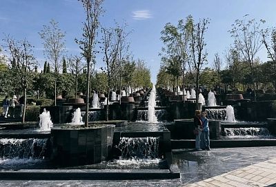 Каскадный фонтан: новую локацию открыли в парке «Краснодар»