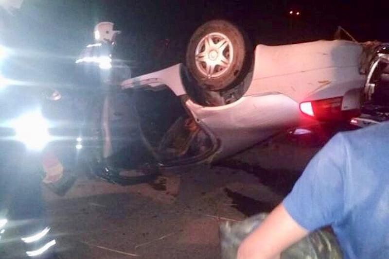 Опубликовано видео с места ДТП в Краснодарском крае, где Dodge упал в канал и погибли 3 человека