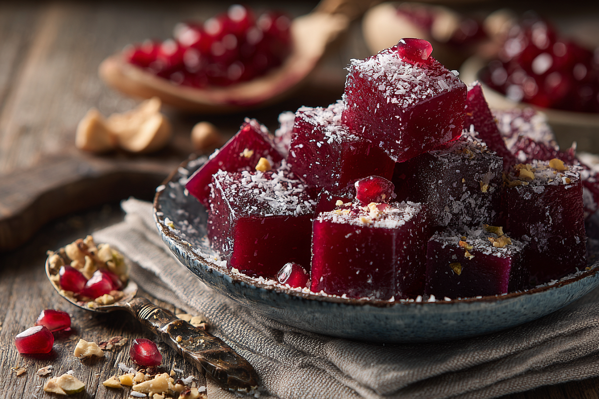 Домашний гранатовый рахат-лукум без лишних хлопот