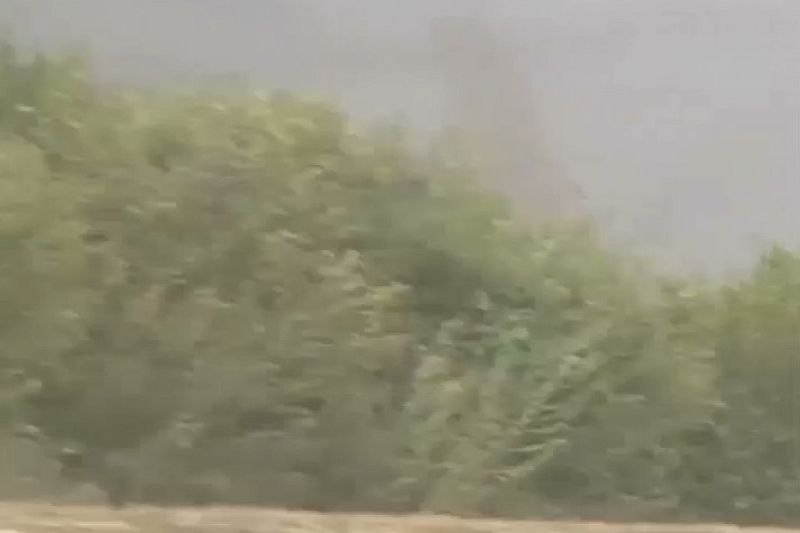 Торнадо попало на видео рядом с трассой Анапа-Краснодар